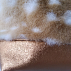 バンビのふわふわ巾着ショルダーバッグ（ゴールド） 10枚目の画像