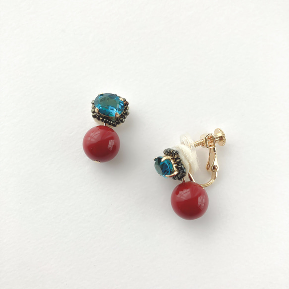 EARRING:「Blue topaz」子供の宝石 3枚目の画像