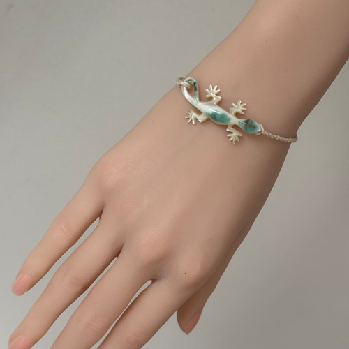 夜光貝 やもり ブレスレットorアンクレット ブレスレット O.R 通販