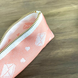 畳縁　笔盒　日式　愛情信　粉色的 第3張的照片