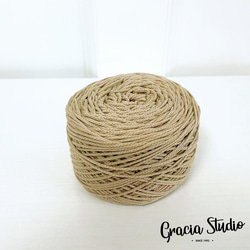 コットンコード細糸　約150m　丸型　太さ1.5mm　6ラテ 3枚目の画像