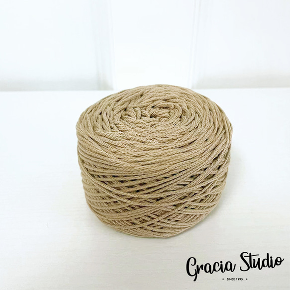 コットンコード細糸　約150m　丸型　太さ1.5mm　6ラテ 3枚目の画像