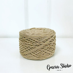 コットンコード細糸　約150m　丸型　太さ1.5mm　6ラテ 2枚目の画像