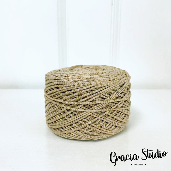 コットンコード細糸　約150m　丸型　太さ1.5mm　6ラテ 2枚目の画像