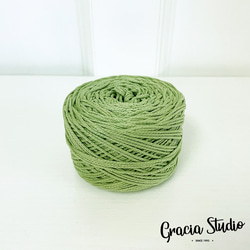 コットンコード細糸　約150m　丸型　太さ1.5mm　7ワサビ 3枚目の画像