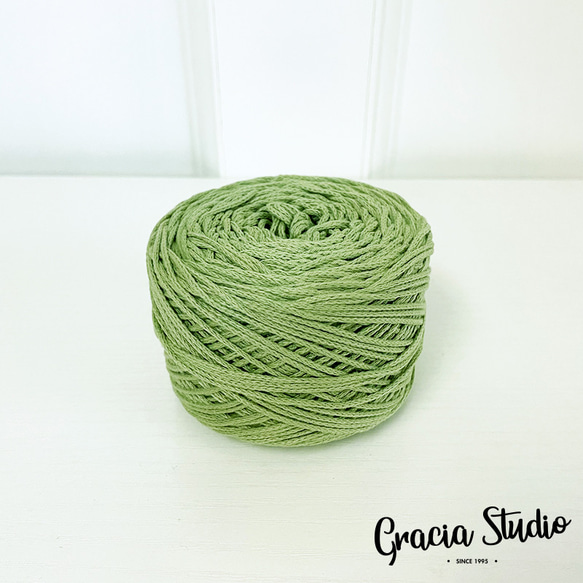 コットンコード細糸　約150m　丸型　太さ1.5mm　7ワサビ 3枚目の画像