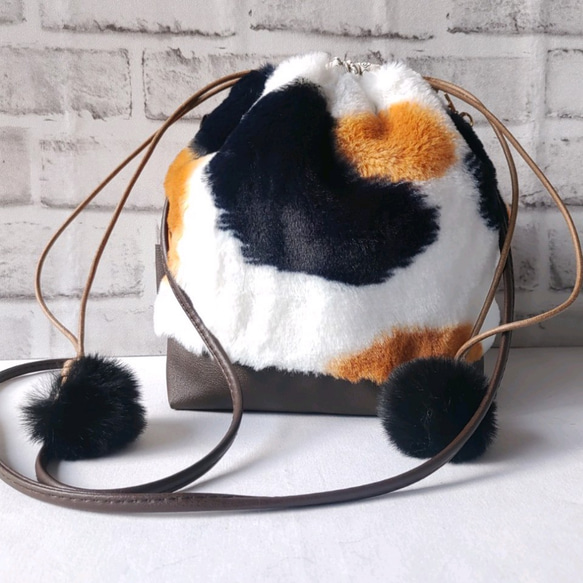楽天市場】三毛猫 バッグの通販 A猫 三毛猫毛糸ショルダーバッグ【
