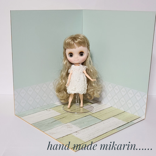 撮影用背景ボード（ミントグリーン1）【ドールハウス】 その他