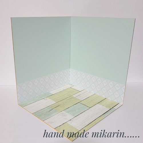 ドールハウス　背景ボード　撮影ボード 撮影用背景ボード（ホワイト②）【ドールハウス】 その他人形 みかりん