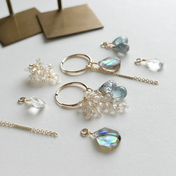 モスアクアマリンとアヴァロンシェルクリスタルの着せ替えセット  