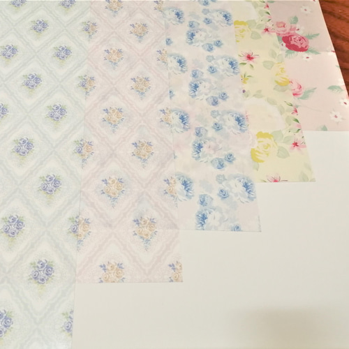 小花系 デザインペーパー A4 透ける 10枚 その他雑貨 Butterfly