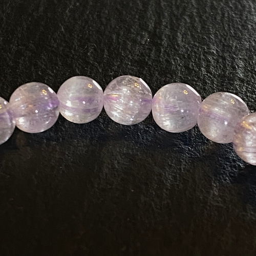 高品質 キャッツアイ入りクンツァイト ブレスレット B1022-06