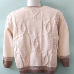 菱形模様のセーター 2枚目の画像