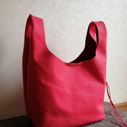 my Bag -mini-　レッド　ピッグスキンレザー 2枚目の画像