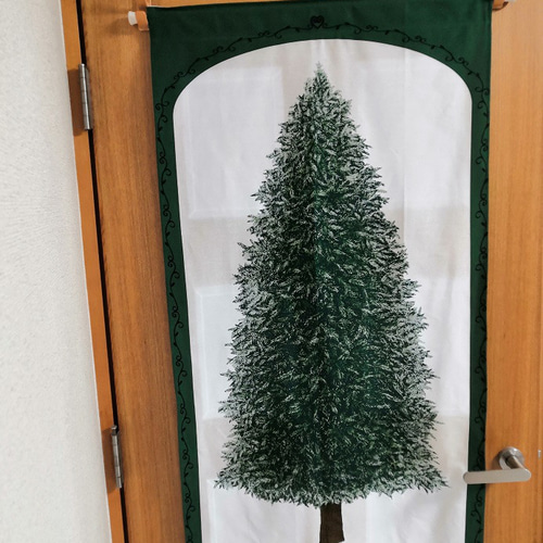 シックなモミの木のクリスマスツリー タペストリー 壁掛け テーブル