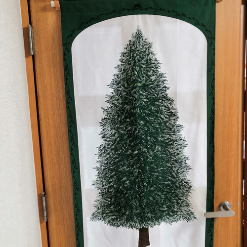 シックなモミの木のクリスマスツリー タペストリー 壁掛け テーブル
