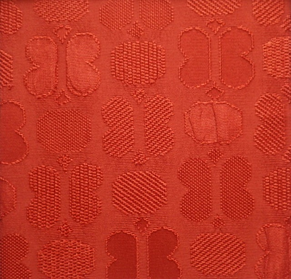 レンガ色蝶々パターン135×23 2枚目の画像