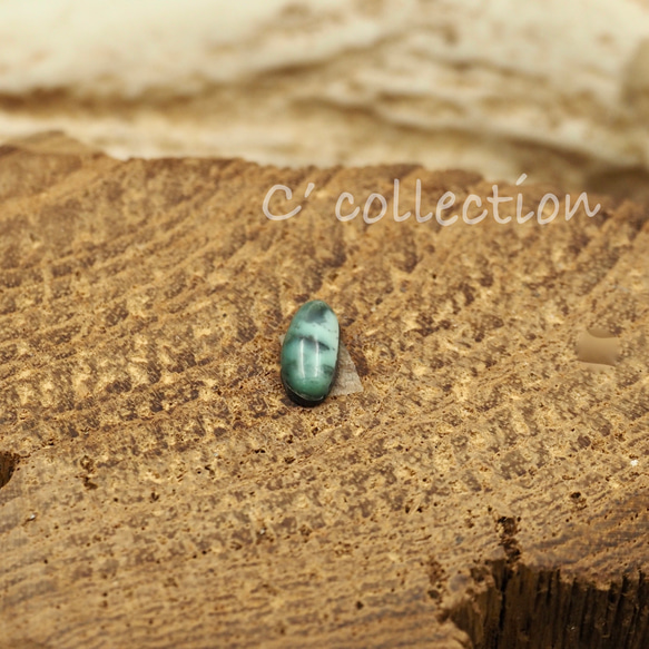 0,4ct Damele Turquoise 小さな ダメイル ターコイズ DM-13 ルース 天然石 ナチュラル 4枚目の画像