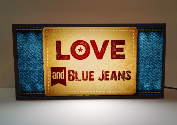 ジーンズショップの電飾看板 蒸かす 