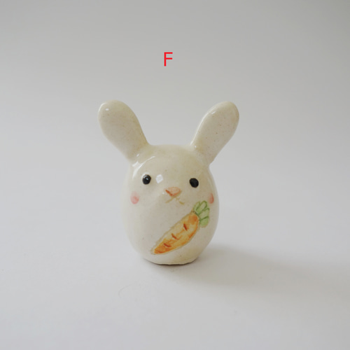 ちびうさぎ 置物 陶器 AからF その他置物 つちもの製作所 通販