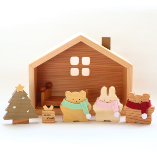 Creema限定作品〜クリスマスのお家〜選べるお人形 クリスマス飾り・木 