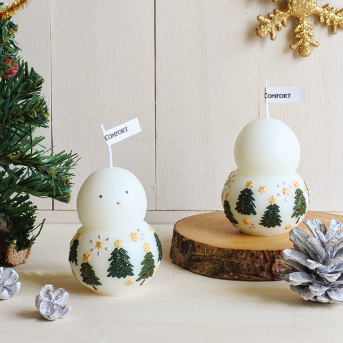 雪だるまキャンドル キャンドル・キャンドルホルダー comfort 通販