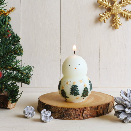 雪だるまキャンドル キャンドル・キャンドルホルダー comfort 通販