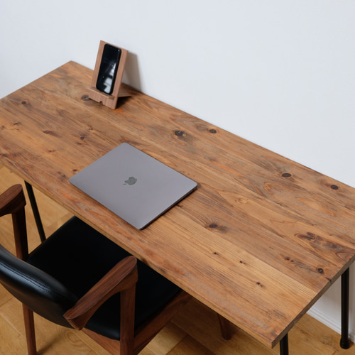 国産杉無垢パソコンデスク130×45 ワトコオイル仕上ミディアム