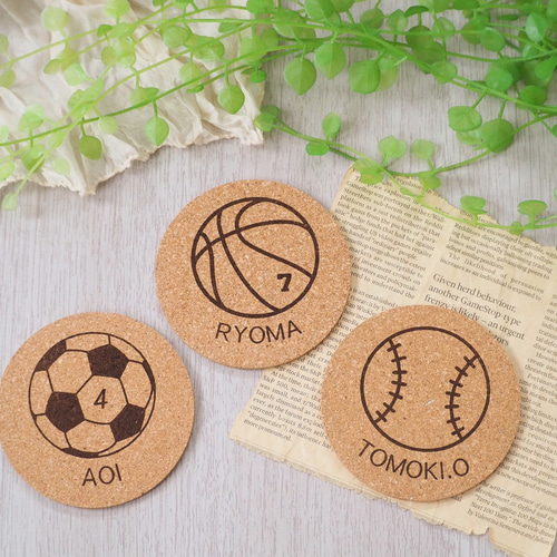 卒園記念品に大人気♡】名入りコースター♡メッセージ・名入れギフト