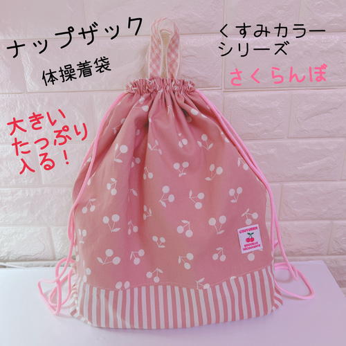⭐SET）入学セット3点セット さくらんぼ くすみピンク 手提げ 靴