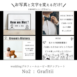 かわいくてあたたかい☺️♡プロフィールムービー テンプレート 【No.2 Grafitii】PC用 2枚目の画像