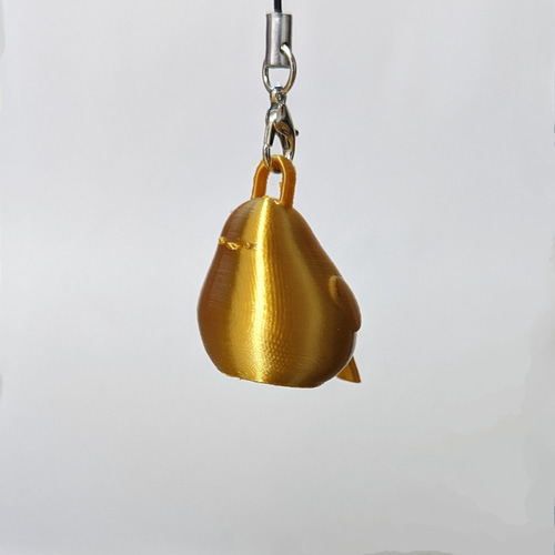 幸運を呼ぶ！金のシマエナガさんストラップ 携帯ストラップ slafactory