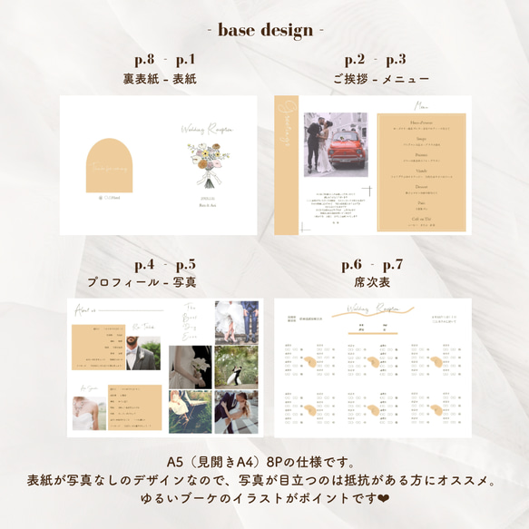 【パワポで編集】プロフィールブック テンプレート bouquet 人気・おすすめ｜売れ筋商品・話題商品におすすめ 品質チェック済み 安心配送 国内在庫あり・安心サポート付き