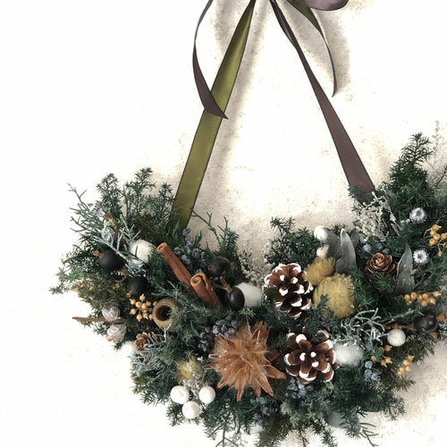 cae様　Forest wrapped in silence 静かな森のリース cae様 Forest wrapped in silence 静かな森のリース クリスマスリース