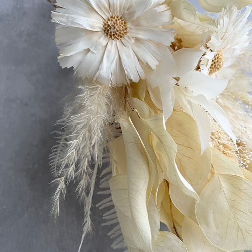 ♡フレンチ♥ページ♡ドライフラワーブーケ♡ ホワイト・ドライフラワーブーケ ブーケ violaflower 通販