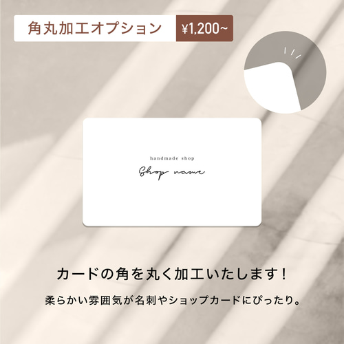 ショップカード アクセサリー台紙 サンキューカード 名刺 No.750 シンプル｜ショップカード｜名刺｜サンキューカード｜アクセサリー台紙