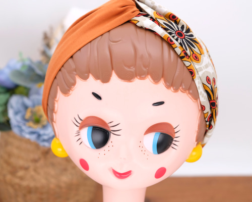 ripmon ターバン オレンジベージュ kuma1982⭐︎ripmon ターバン