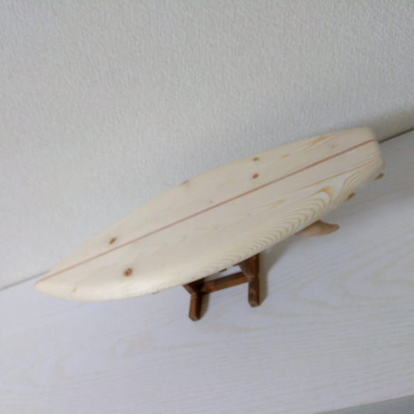 インテリア木製サーフボード（無垢） 7枚目の画像