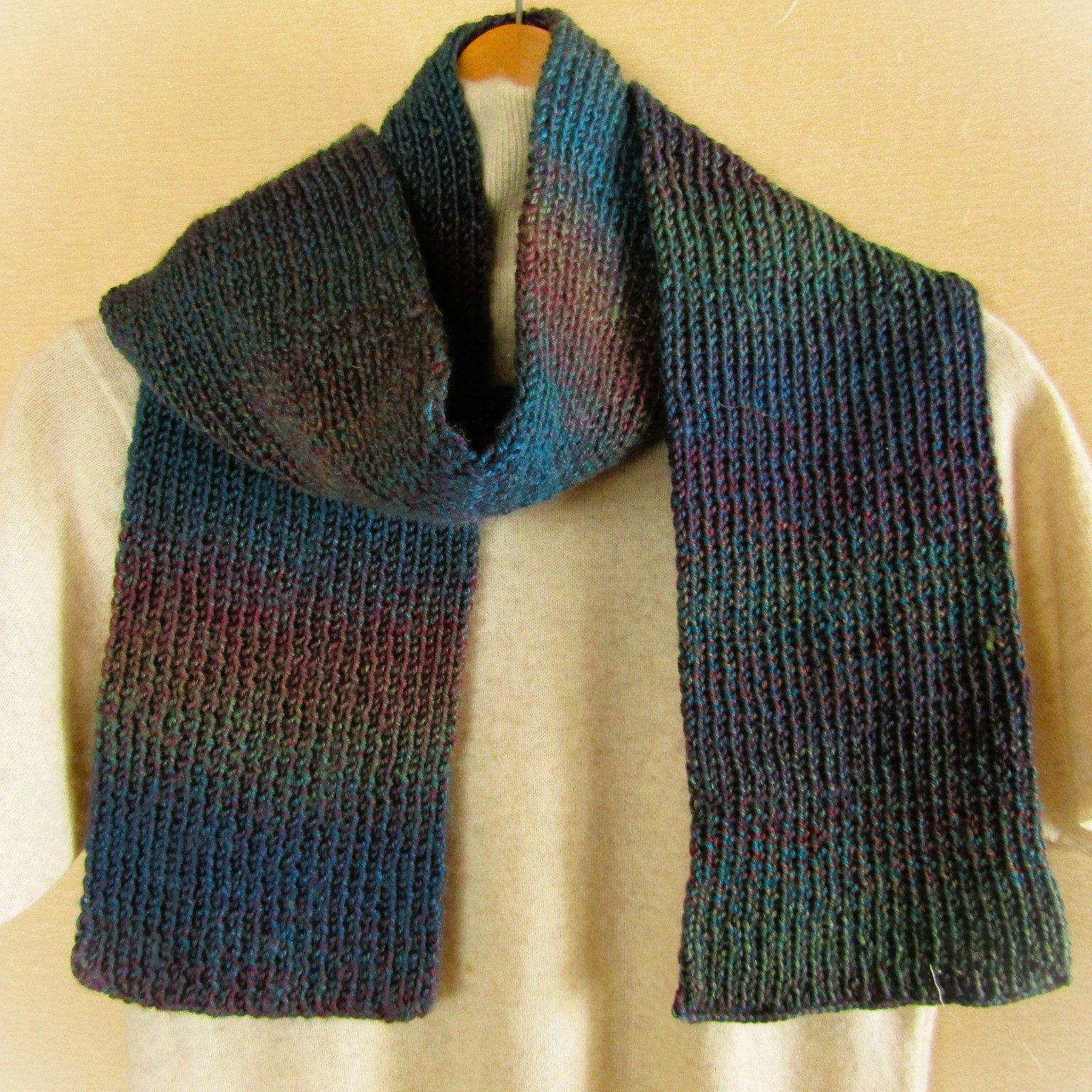 ❁手編み❁アンティークグラデーションマフラー(宇宙)