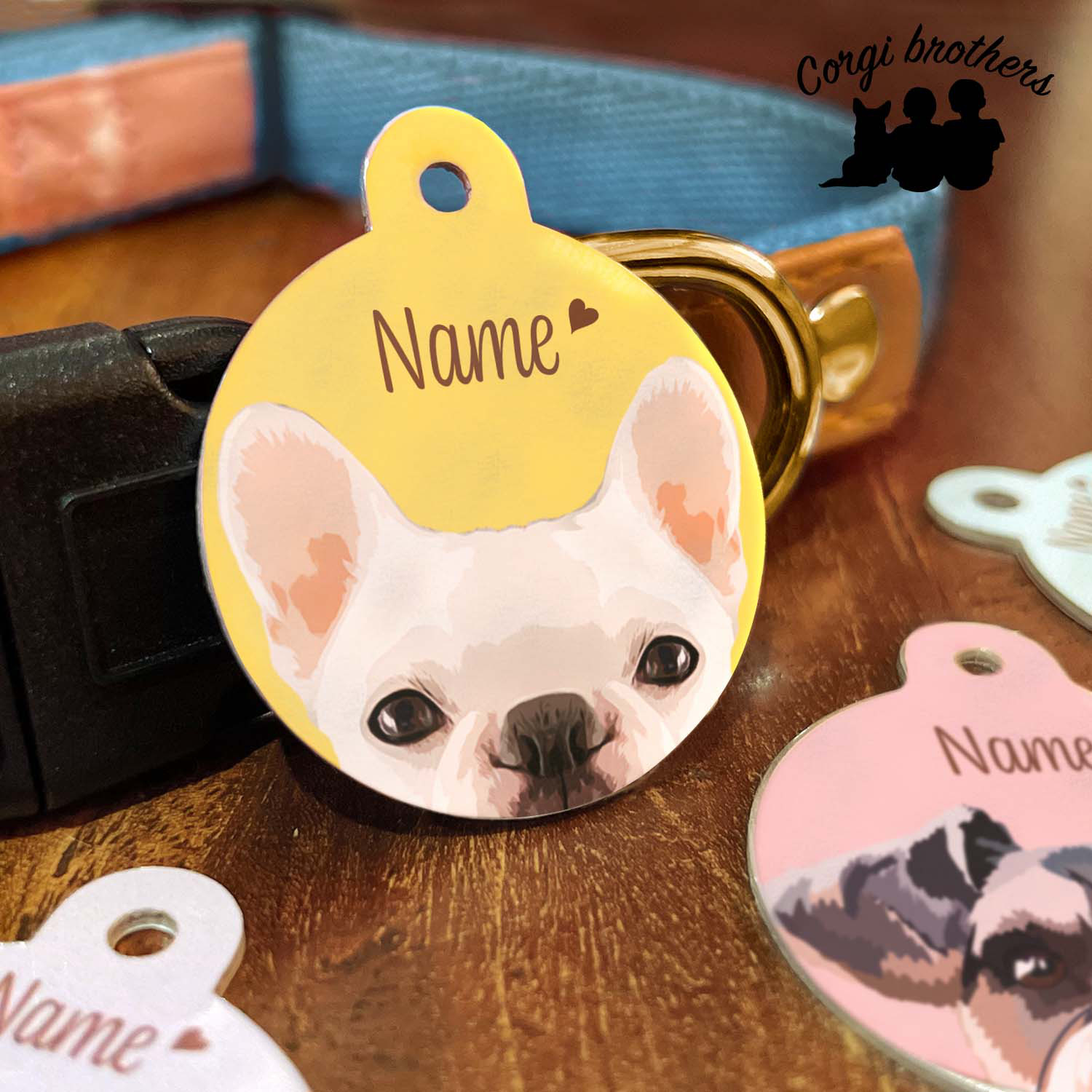 フレンチブル様 確認用 まぁ汰様ご確認用♡ 犬用名札 フレブル