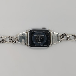 アップルウォッチバンド　ベルト　Apple Watch　シルバー925　金属　手作り　百合　紋章 7枚目の画像