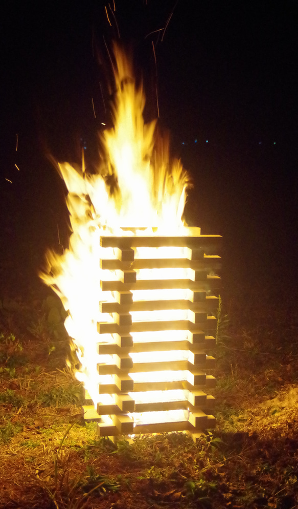 薪２２kg ホワイトポプラ積層材 焚火 キャンプファイヤー アウトドア燃料 BBQ バーベキュー ソロキャンプ 12枚目の画像