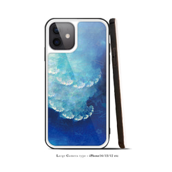 海雲 - 和風 強化ガラス iPhoneケース【iPhone15/15Pro/15ProMax/15Plusも対応可能】 6枚目の画像