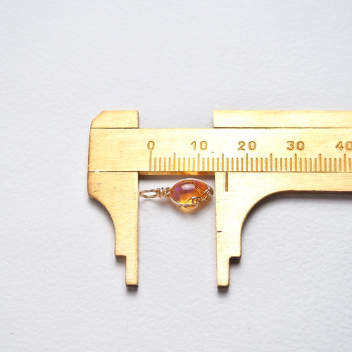 ファイアオパール / 14kgf ワイヤーラップ ネックレス ペンダント