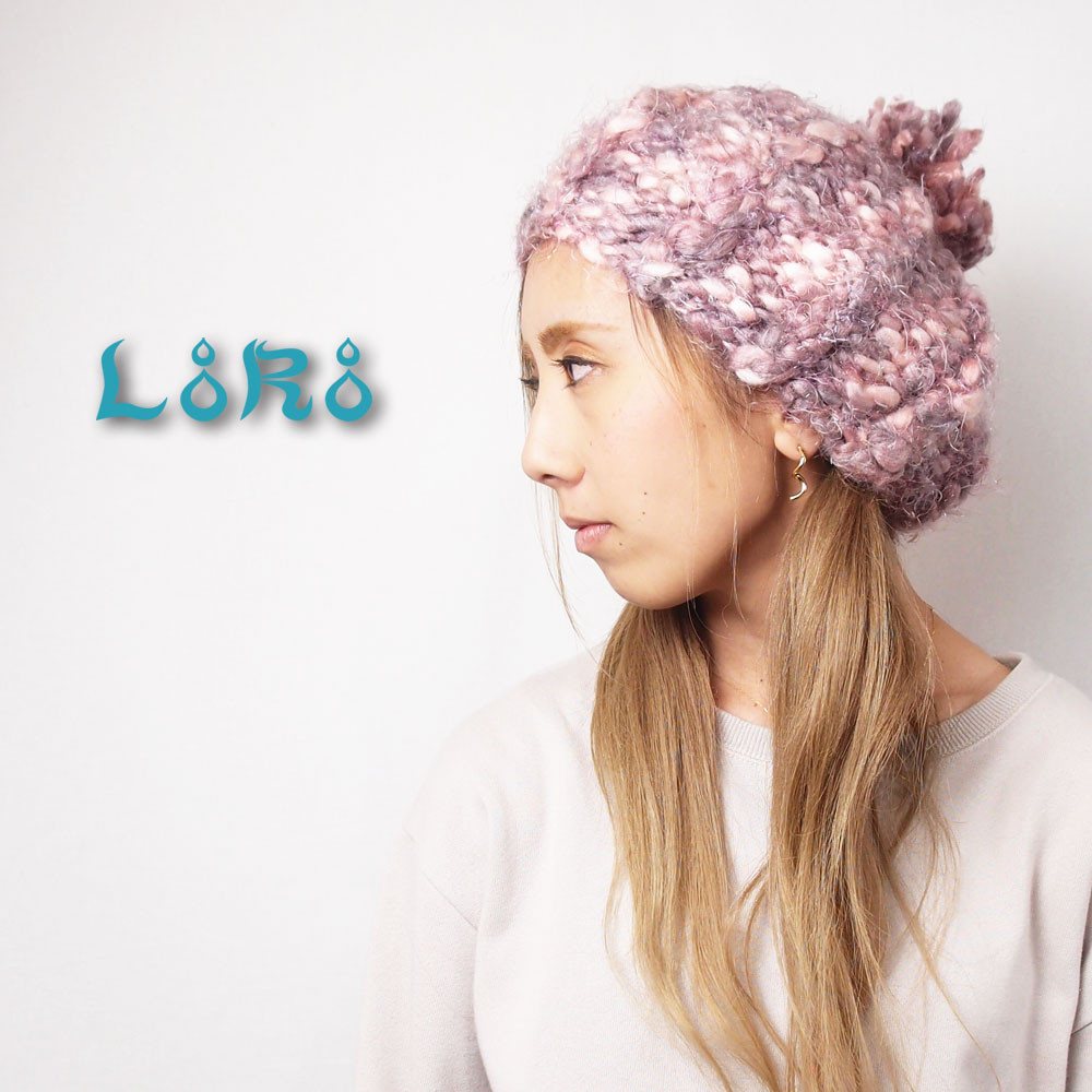 ボンボンニットベレー/フリーサイズ