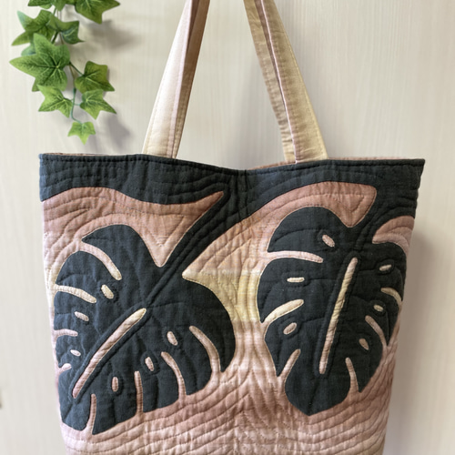 モンステラのバッグ＊ハワイアンキルト トートバッグ shellginger 通販  