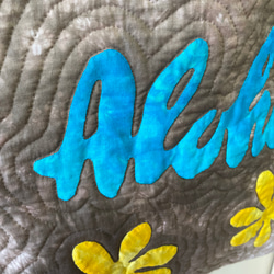 Aloha!プルメリアとモンステラのバッグ*ハワイアンキルト 6枚目の画像