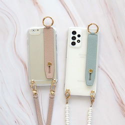 スマホケース ハード 全機種対応【クリアケース×名入れ印刷×レザー