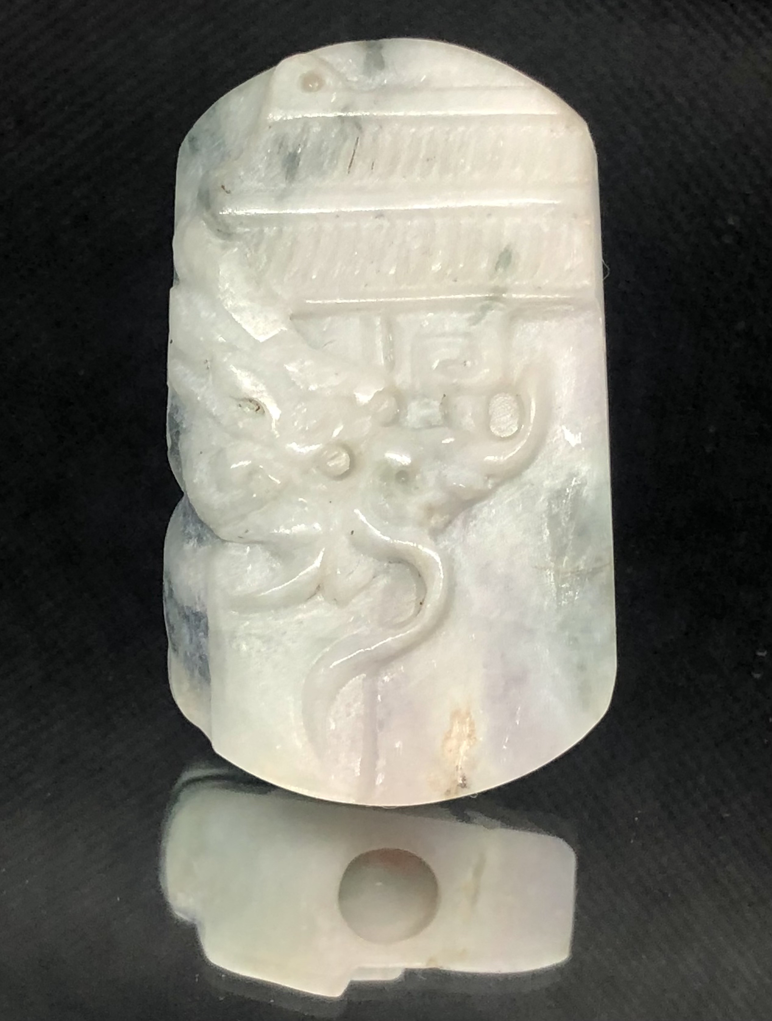 龍隠天宮　極品翡翠石笛