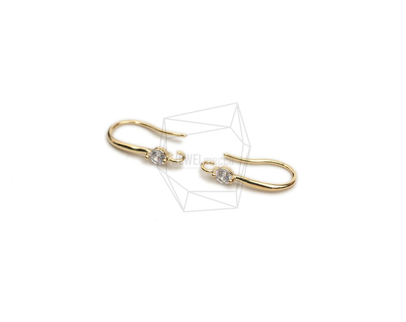 ERG-2205-G【2個入り】フックピアス,French Hook Earrings/8mm x 16mm 2枚目の画像